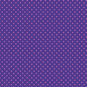 Violet and pink polka dots