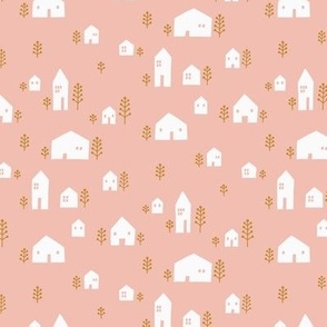 Little Houses Pink - Small