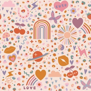 Cute Valentines Fabric, Wallpaper and Home Decor