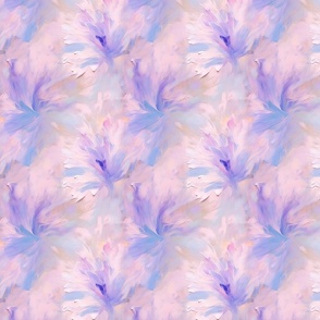 Small Pastel Dream - Abstract Floral Impression in Soft Lavender and Pink Hues