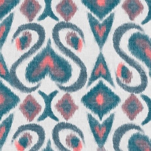 Ikat hearts young love