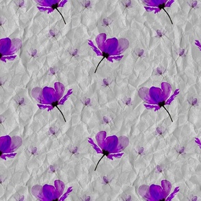Pressed flowers purple