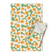 Popcorn Cute Groovy Floral Green- XL