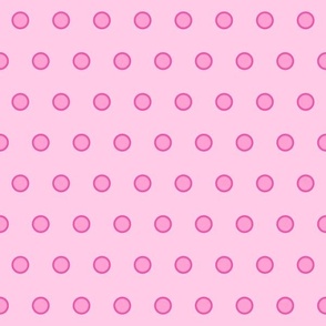 Sweet Ditsy Polka Dots - MEDIUM - Pastel Candy Baby Pink