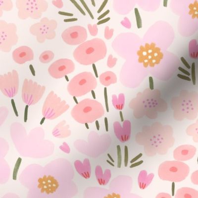 Floral pinks soft