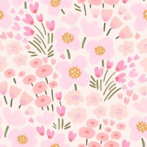 Floral pinks soft