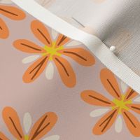 Retro Folk Daisy Chain | Purple + Orange