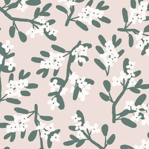 In Bloom in Muted Blush Pink / Wallpaper Home Decor (Large)