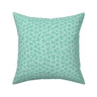 Knitted Sky Houndstooth Abstract in Turquoise and Soft Aqua Blue (Medium)