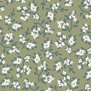 In Bloom in Light Olive Green (Small)