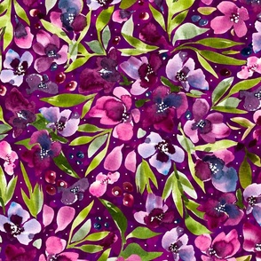Floral Pattern Fabric, Wallpaper and Home Decor