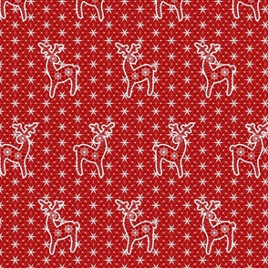 Christmas deer lace