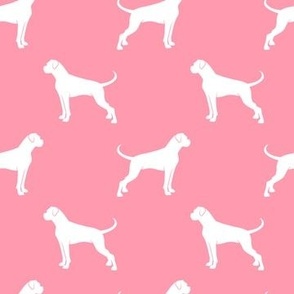 Boxers - Dog fabric - pink - LAD23