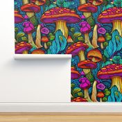 Mega colorful mushrooms