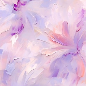 Jumbo Lavender Whisper - Pastel Floral Abstract