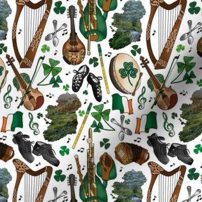 Traditional Irish Music Session on Saint Patrick's Day (White small scale)