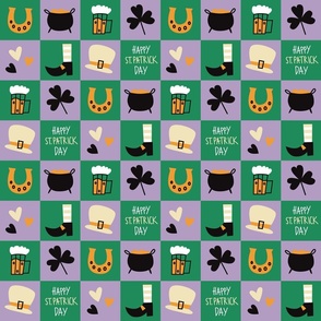 St.Patrick 's Day patchwork quilt