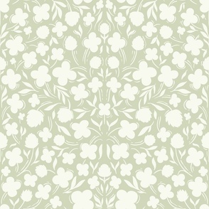 Lucky 4 leafed clovers - medium - light green