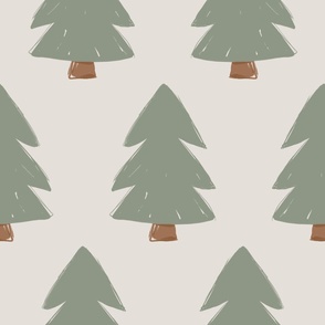 Simple Trees (Green)(Oversized/Jumbo Scale)(24")