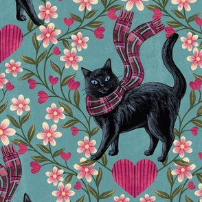 Black Cat Valentine Large