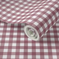 1/2 Inch Buffalo Check in Burgundy or Maroon - Traditional Preppy Gingham