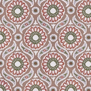 Tile Pattern - Pink & Red (Large Scale) 