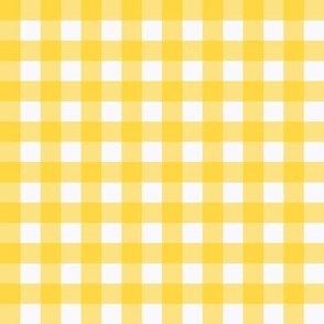 1/2 Inch Buffalo Check in Bright Yellow - Traditional 