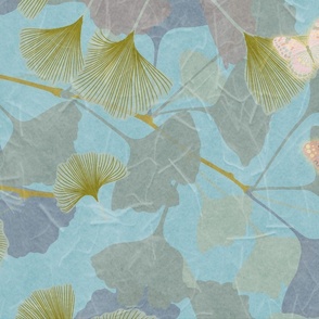 Serene Spaces-Butterflies & Ginkgo Branches-XL