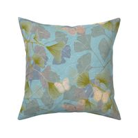 Serene Spaces-Butterflies & Ginkgo Branches-M