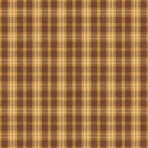 North Country Plaid - large - hickory, mustard, and buttermilk 