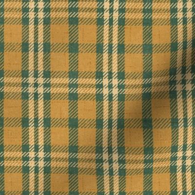 North Country Plaid - large - mustard, spruce, and buttermilk 