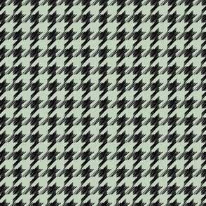 Mint Green and Black Houndstooth
