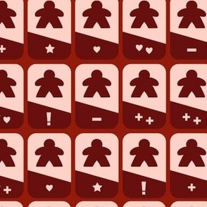 Manifold Meeples - Power Cards - Red Player