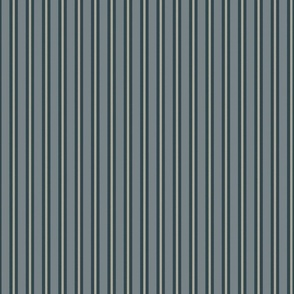 Two Stripe - 1" - light slate blue and gray on slate blue 