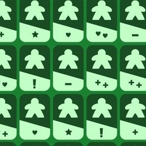 Manifold Meeples - Power Cards - Green Player