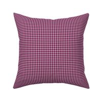 Checkered Plaid in Burgundy and lilac Small Scale Blender Fabric