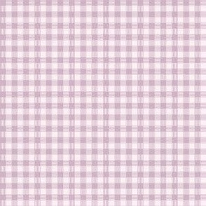 Checkered Plaid in Pale Lavender and lilac Small Scale Blender Fabric
