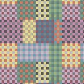 multi color checked pattern