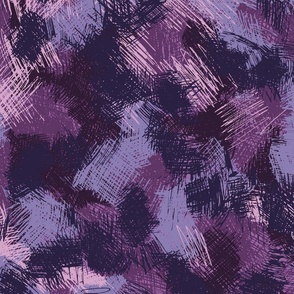 Scruffy style scribbling pattern in pinks, purples and lilac “Scribbling is good”