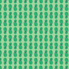 happy pickle rows on light green medium