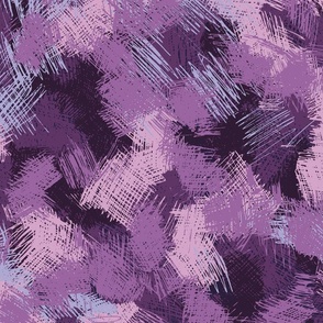 Wonky punky crosshatch scribble “Scribbling is good” in purples, pinks and lilac