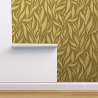 L- Sage Green Leaves - Flowing Botanicals - Cornsilk