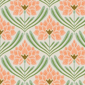 Verity (peach and green)