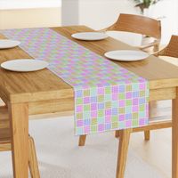 Striped squares in pastel colors