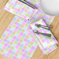 Striped squares in pastel colors