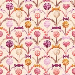 small - lollipops and candy fiesta - candyland collection - cream
