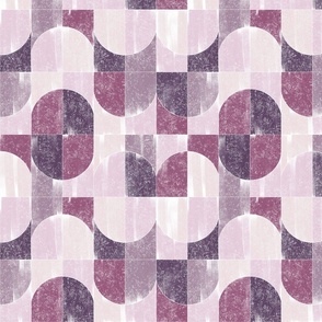 Sponge Painting Geo Tiles Purple Vibes