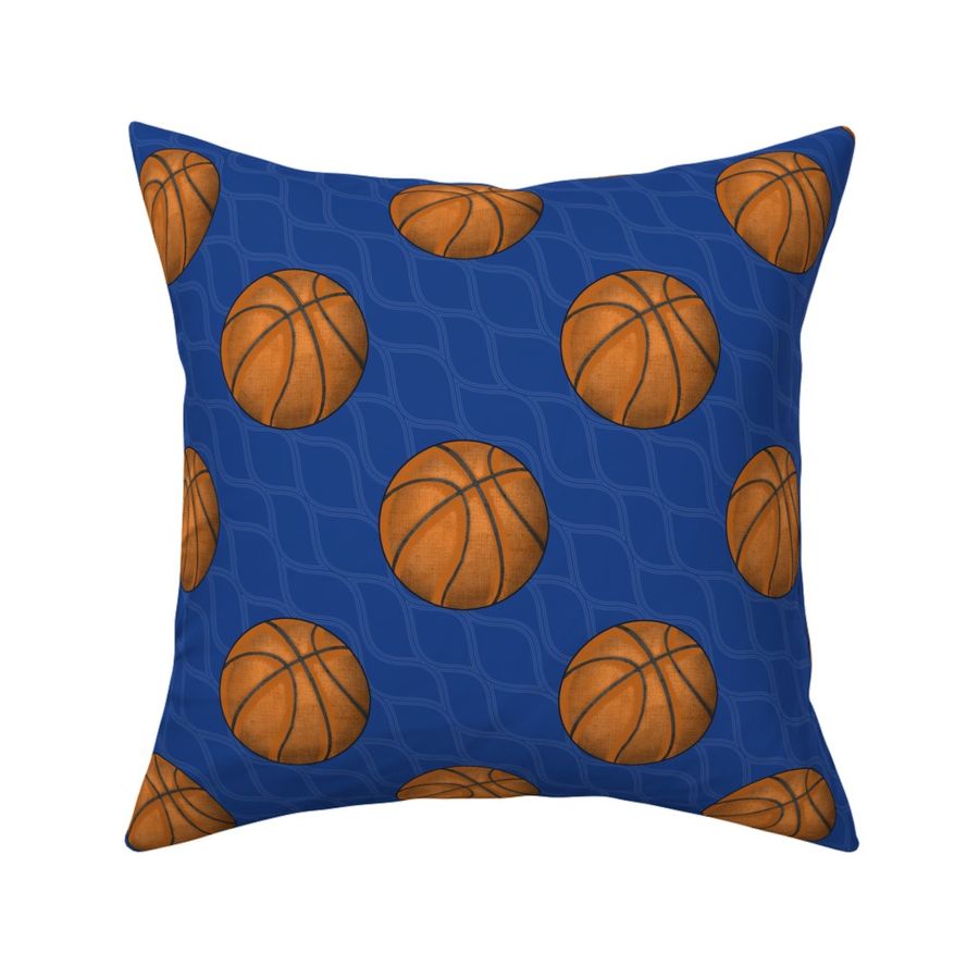 Large Scale Team Spirit Basketball in Golden State Warriors Royal Blue