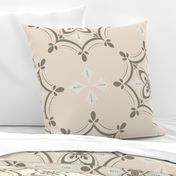 Modern Moroccan Mandala - Cream - Large