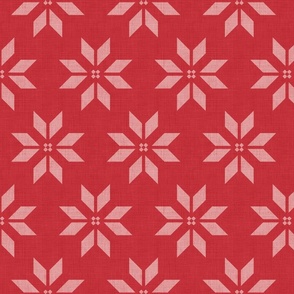 Christmas star - crimson red